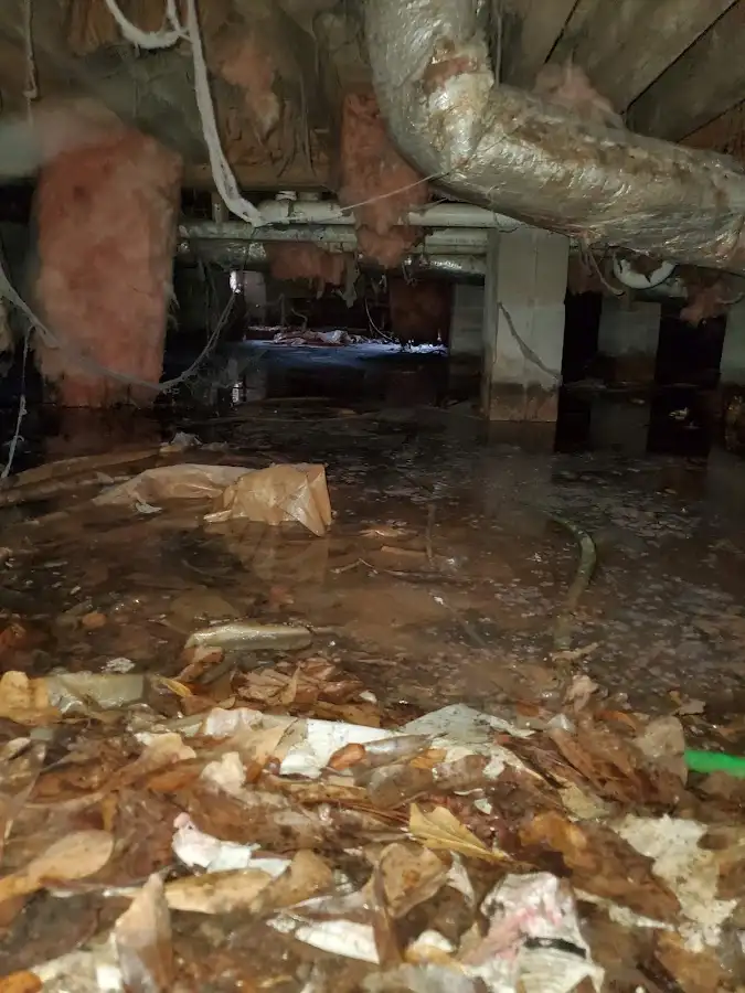 Crawl space flood assessment for Commercial Water Damage Restoration in Catonsville